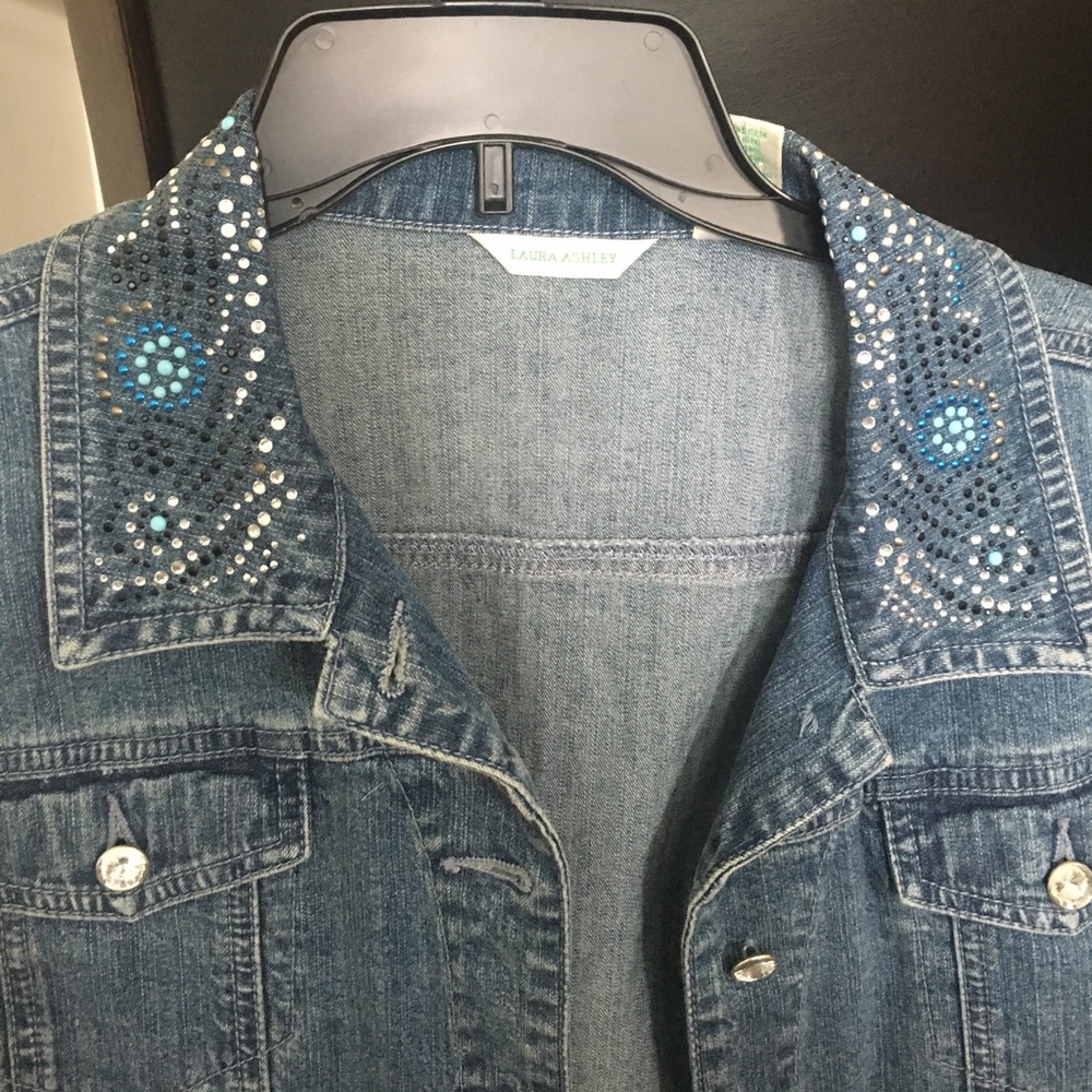 NWOT- Bedazzled Jean Jacket